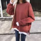 Loose-fit Mock-two Long Sweatshirt