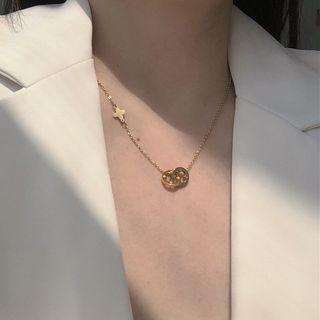 Clover Alloy Bracelet Gold - One Size