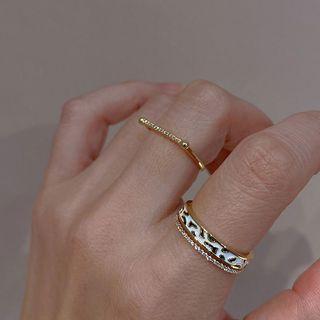 Zebra / Bar Sterling Silver Ring