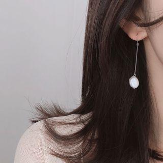 S925 Silver Faux Pearl Drop Earring