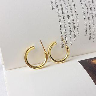 925 Sterling Silver Open Hoop Earring As Shown In Figure - One Size