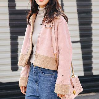 Cropped Zip-up Coat