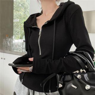 Half-zip Cropped Hoodie / Sweatpants
