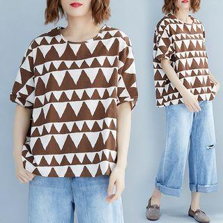 Print Round-neck T Shirt