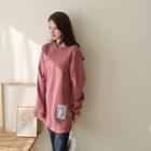 Pocket-detail Fleece-lined Pullover