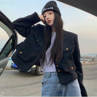 Applique Jacket Black - One Size