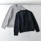 Long Sleeve Zip-up Loose-up Knit Jacket