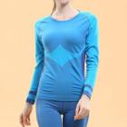 Long-sleeve Color Block Sports T-shirt