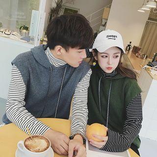Couple Matching Drawstring Hooded Vest