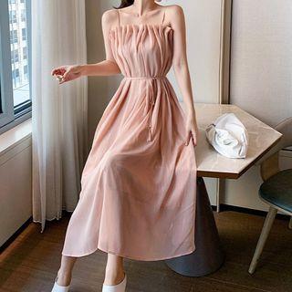 Spaghetti-strap Chiffon Midi Sundress