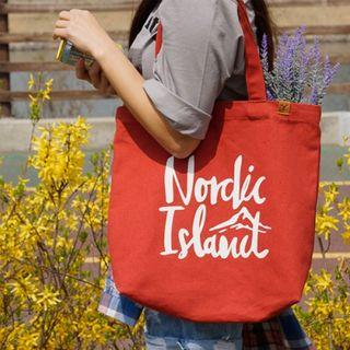 Nordic Island Series Canvas Shopper Bag