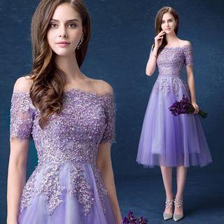 Sequined Prom Dress