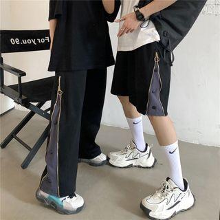 Paneled Shorts / Straight-leg Pants