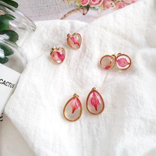 Dried Petal Stud Earring (various Designs)