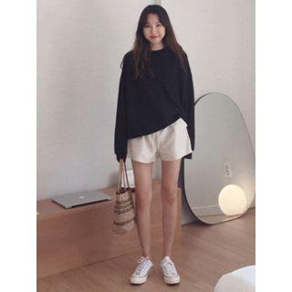 Pocket-detail Linen Blend Shorts