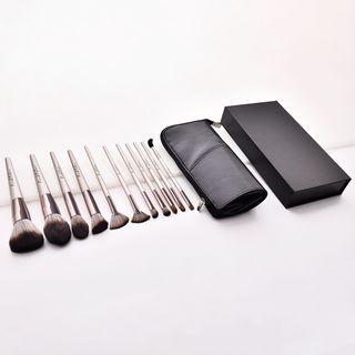 Set Of 11: Makeup Brush + Case