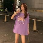 Castle Print Short-sleeve T-shirt