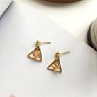 Triangle Drop Earring 1 Pair - Ear Studs - One Size