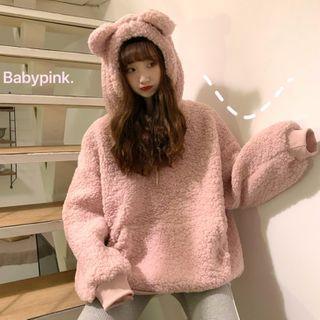 Bear Ears Accent Fleece Pullover