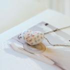 Heart Ceramic Pendant Necklace