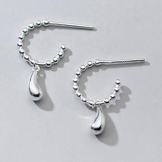 Tear Drop Earring S925 - 1 Pr - Silver - One Size
