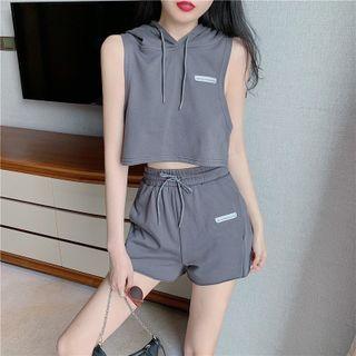 Hooded Tank Top / Distressed Sweatpants / Shorts