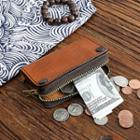 Genuine Leather Key Pouch Brown - One Size