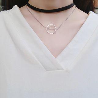 Layered Hoop Choker