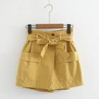 Plain Skort With Sash