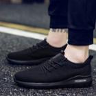 Knit Lace-up Athletic Sneakers