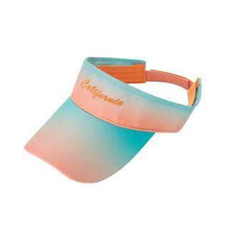 Letter Embroidered Gradient Visor