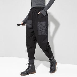 Patched Baggy Pants