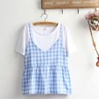 Set: Short-sleeve T-shirt + Camisole Top