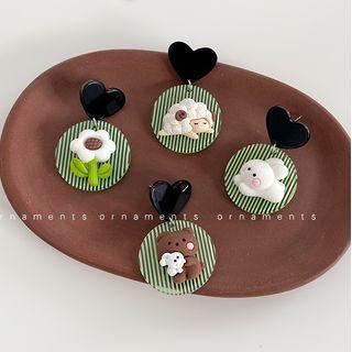 Flower / Animal Acrylic Dangle Earring (various Designs)