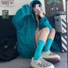 Zip Hoodie Turquoise - One Size