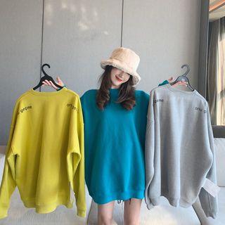 Lettering Round-neck Top