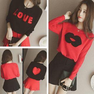 Lips / Lettering Sweater