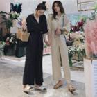 3/4 Sleeve V-neck Jumper Pants