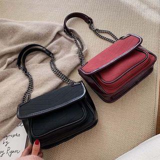 Matt Panel Chain Strap Crossbody Bag