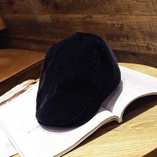 Velvet Flat Cap