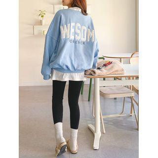 Awesome Velvet-trim Pullover