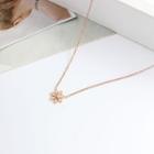 Flower Necklace 1 Pc - Necklace - Rose Gold - One Size