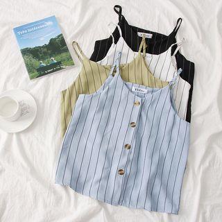 Button-down Striped Top