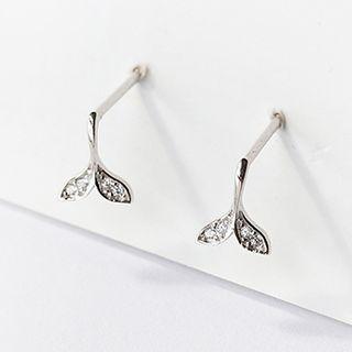 Rhinestone Mermaid Fin Earring