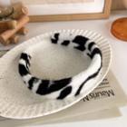 Chenille Headband Black & White - One Size