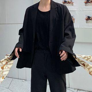 Single-breasted Split Back Blazer