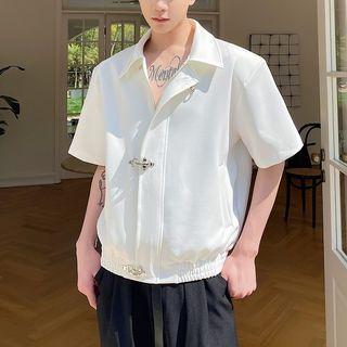 Short Sleeve Buckled Jacket