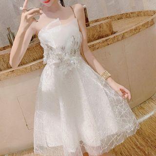 Strapless Lace A-line Party Dress