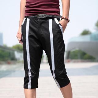 Color-block Cropped Pants