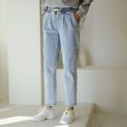 Drawcord-waist Baggy Jeans